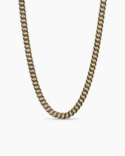 David Yurman Mens Curb Chain Necklace in 18K Yellow Gold, 8mm David Yurman Men’s