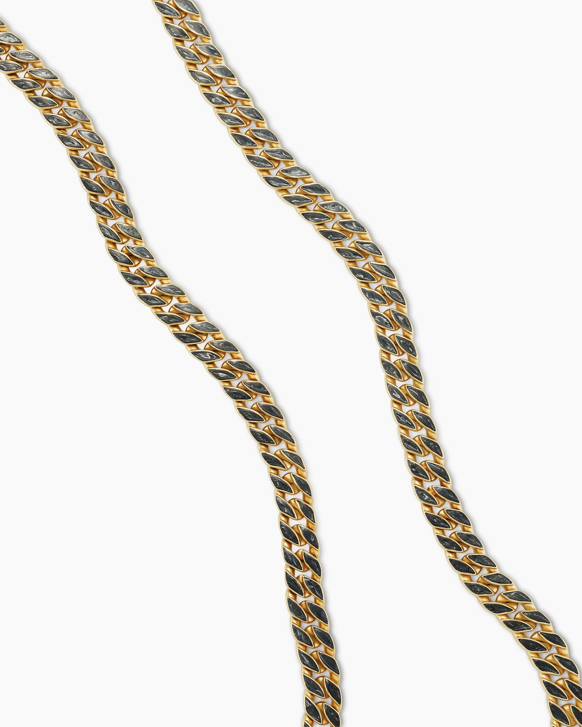 David Yurman Mens Curb Chain Necklace in 18K Yellow Gold, 8mm David Yurman Men’s