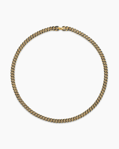 David Yurman Mens Curb Chain Necklace in 18K Yellow Gold, 8mm David Yurman Men’s