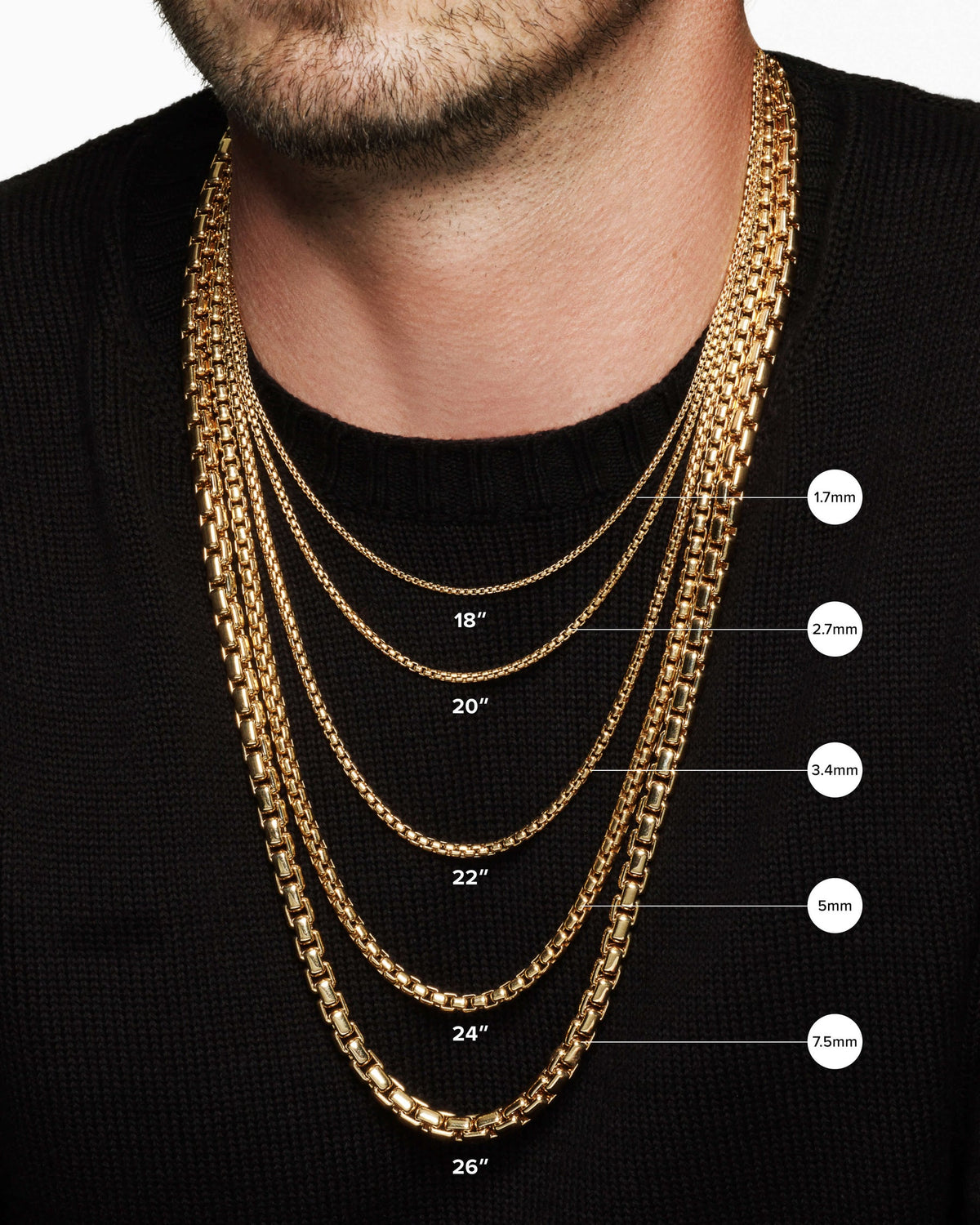 David Yurman Box Chain Necklace David Yurman Men’s