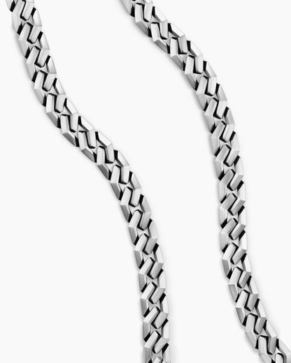 David Yurman Men's Curb Chain Angular Link Necklace in Sterling Silver, 11mm David Yurman Men’s