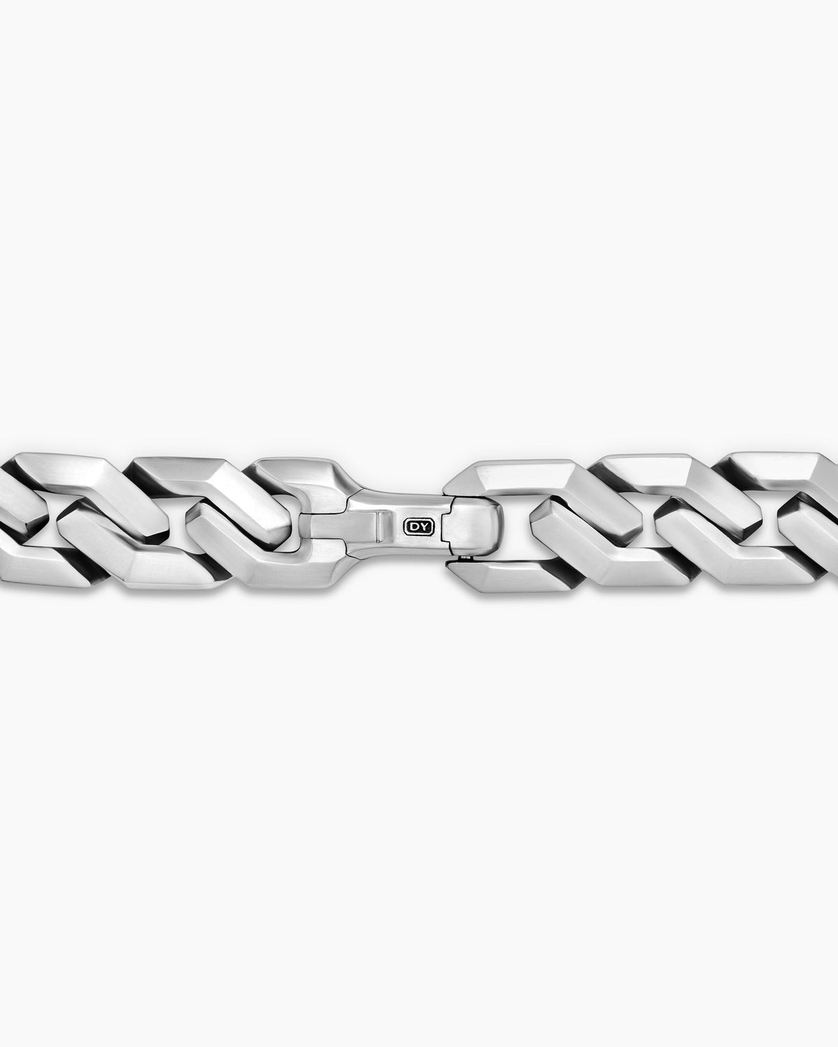 David Yurman Men's Curb Chain Angular Link Necklace in Sterling Silver, 11mm David Yurman Men’s