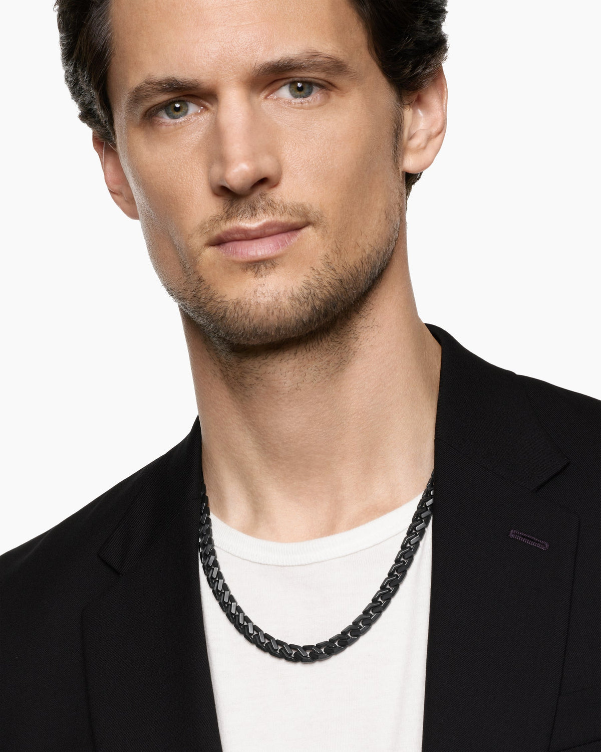 David Yurman Curb Chain Angular Link Necklace David Yurman Men’s