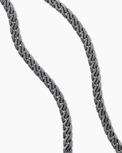 David Yurman Men's Curb Chain Angular Link Necklace in Anthracite Titanium, 8.7mm David Yurman Men’s