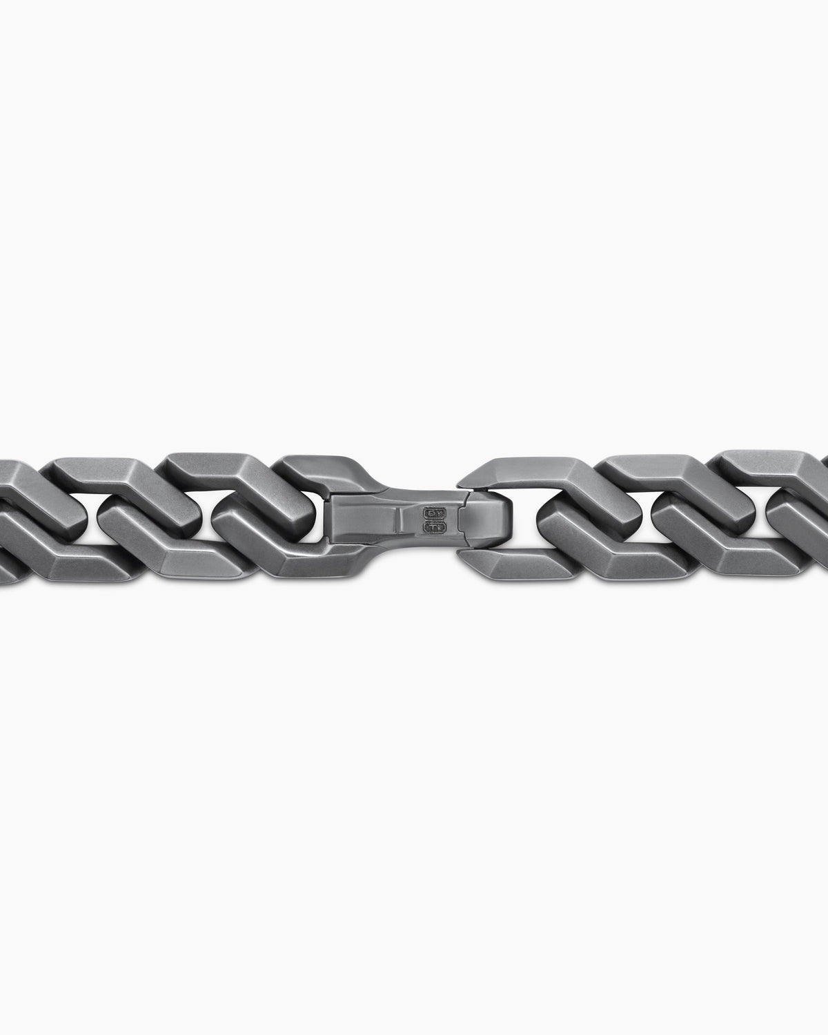 David Yurman Men's Curb Chain Angular Link Necklace in Anthracite Titanium, 8.7mm David Yurman Men’s