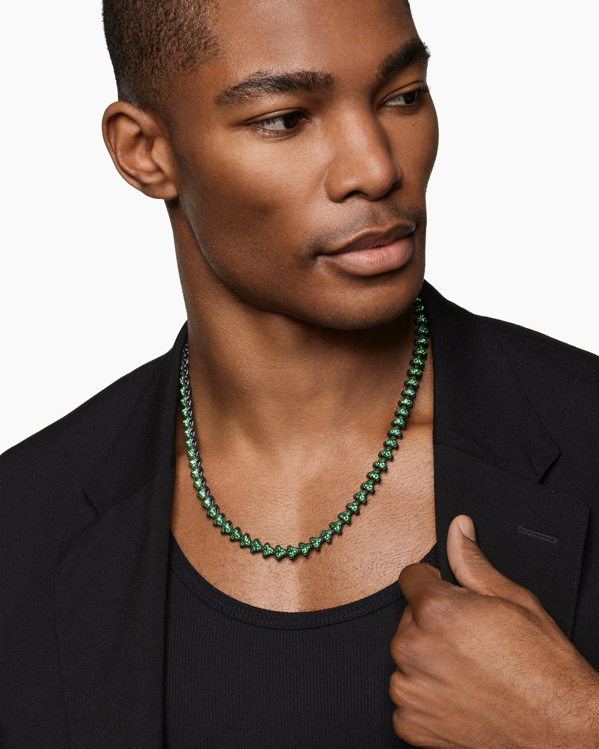 David Yurman Mens Armory Necklace in Black Titanium, 9.5mm David Yurman Men’s