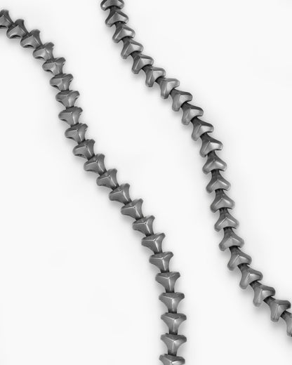 David Yurman Mens Armory Necklace in Anthracite Titanium with Sterling Silver, 9.5mm David Yurman Men’s