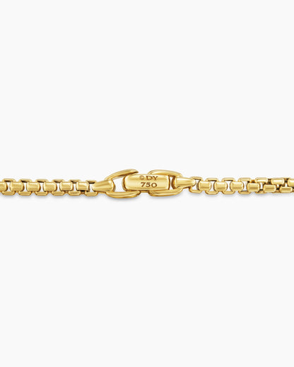 David Yurman Mens Cross Station Necklace in 18K Yellow Gold, 3.4mm David Yurman Men’s
