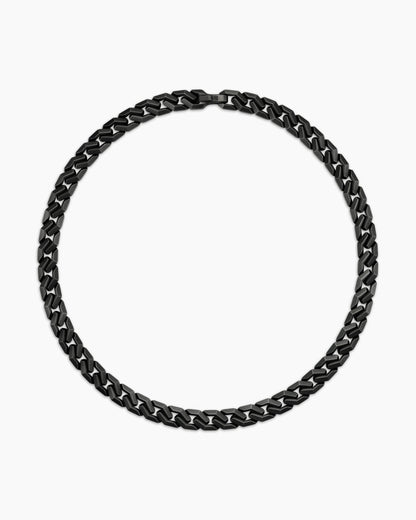 David Yurman Men's Curb Chain Angular Link Necklace in Black Titanium, 11mm David Yurman Men’s