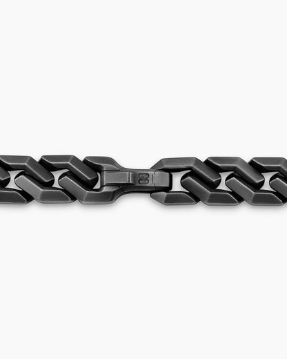 David Yurman Men's Curb Chain Angular Link Necklace in Black Titanium, 11mm David Yurman Men’s