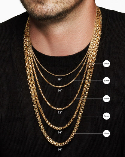 David Yurman Box Chain Necklace David Yurman Men’s