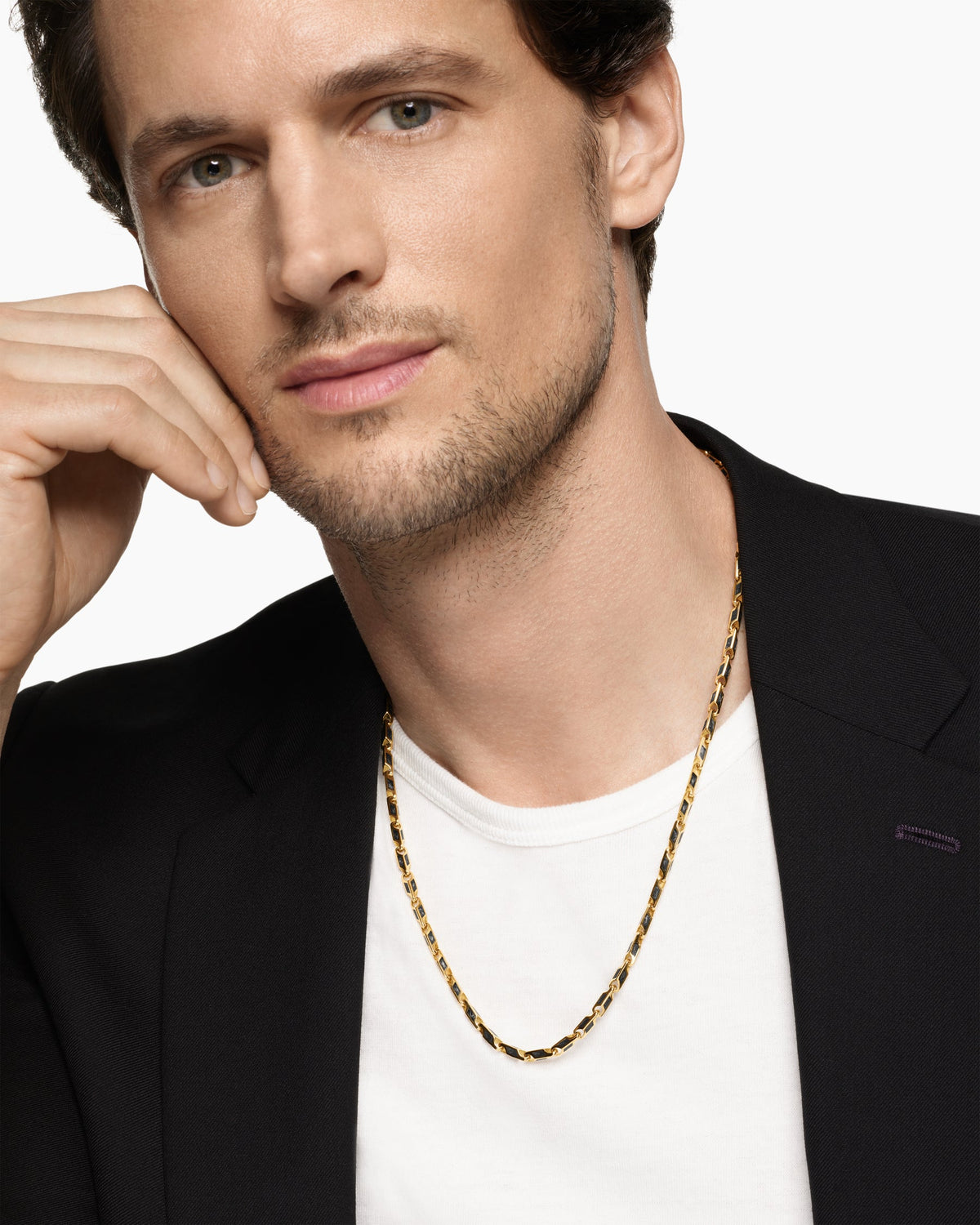 David Yurman Streamline Faceted Chain Necklace David Yurman Men’s