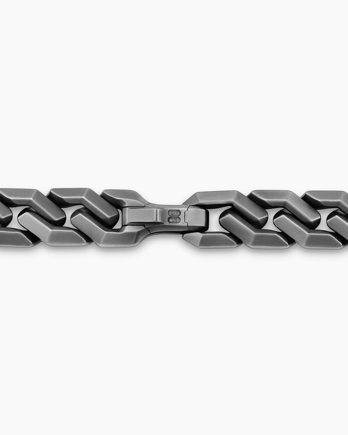 David Yurman Men's Curb Chain Angular Link Necklace in Anthracite Titanium, 11mm David Yurman Men’s