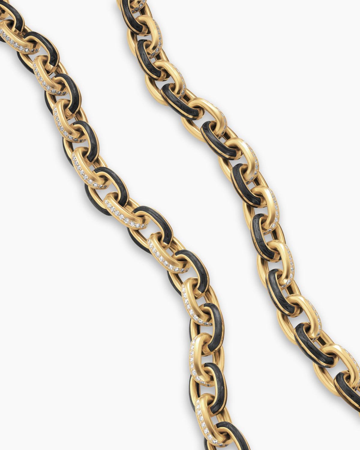 David Yurman Mens Streamline Oval Link Necklace in 18K Yellow Gold, 10.8mm David Yurman Men’s