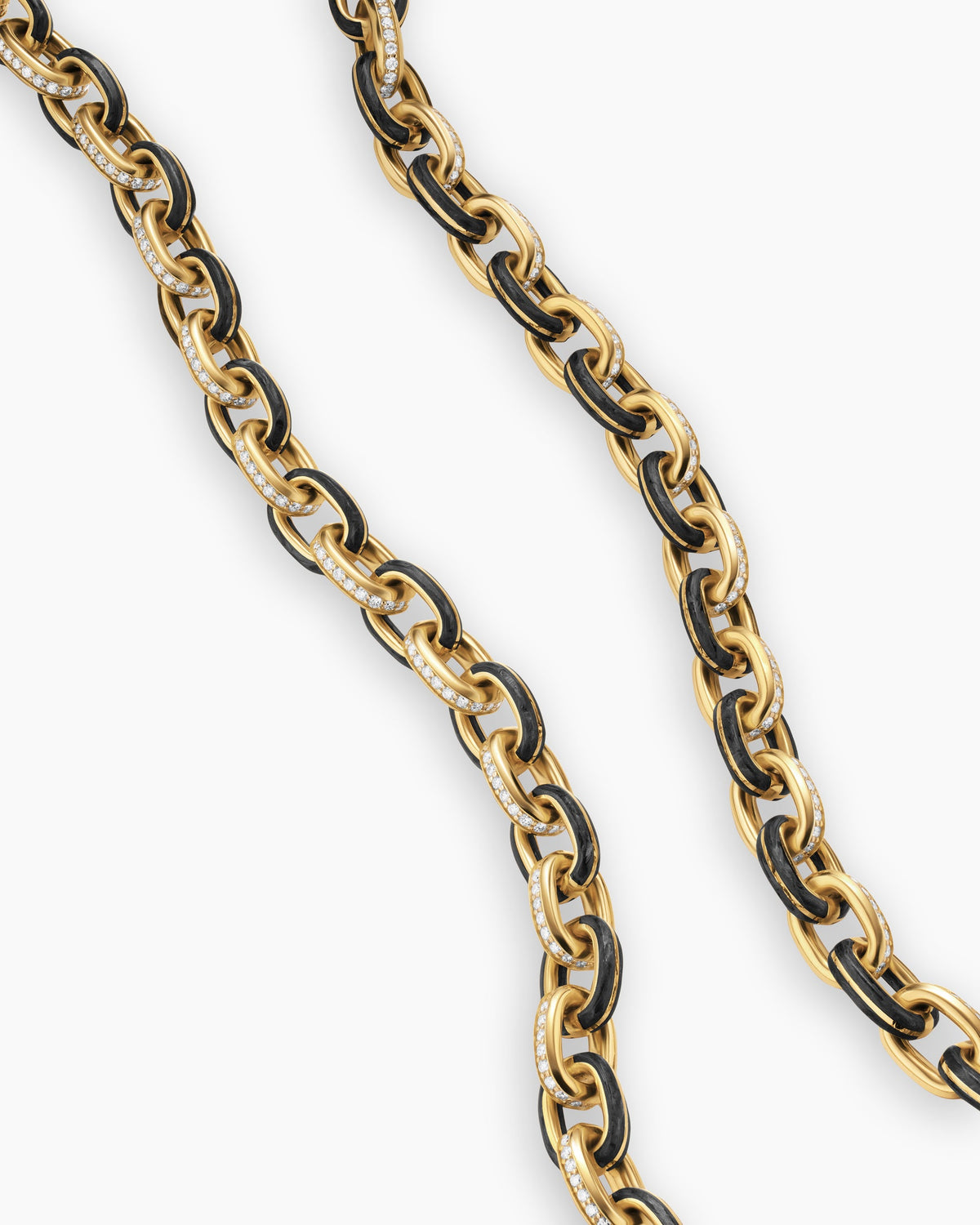 David Yurman Mens Streamline Oval Link Necklace in 18K Yellow Gold, 8.5mm David Yurman Men’s