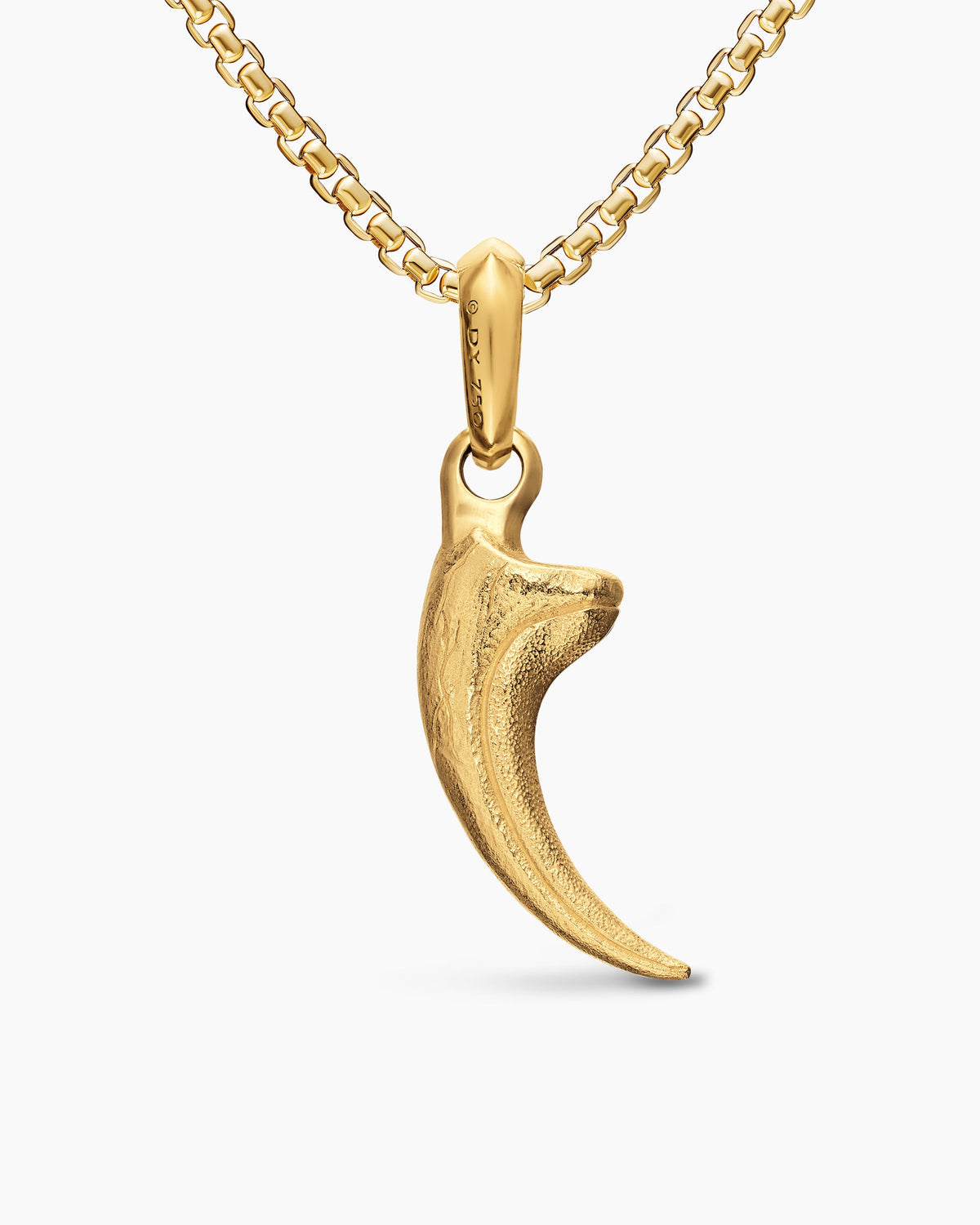 David Yurman Mens Raptor Claw Amulet in 18K Yellow Gold with Diamonds, 27.3mm David Yurman Men’s