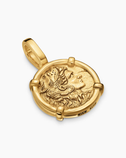 David Yurman Mens Alexander the Great Amulet in 18K Yellow Gold, 20.5mm David Yurman Men’s