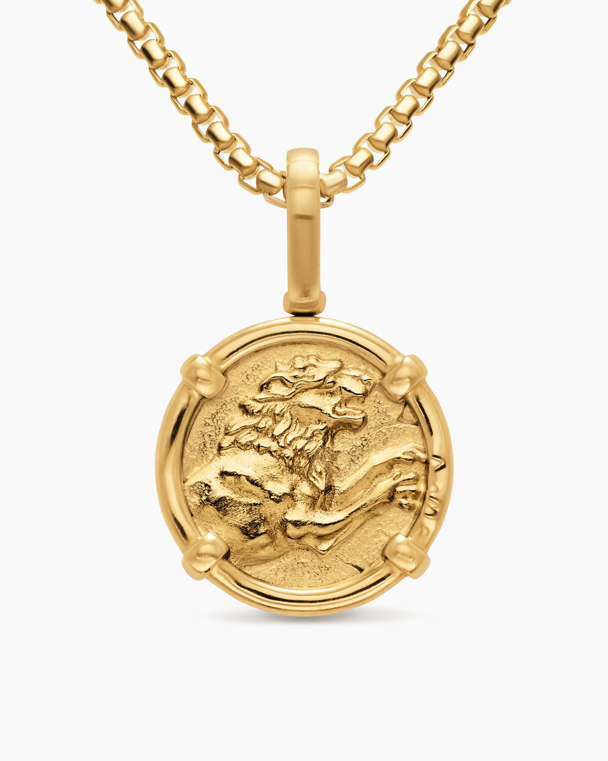 David Yurman Mens Alexander the Great Amulet in 18K Yellow Gold, 20.5mm David Yurman Men’s