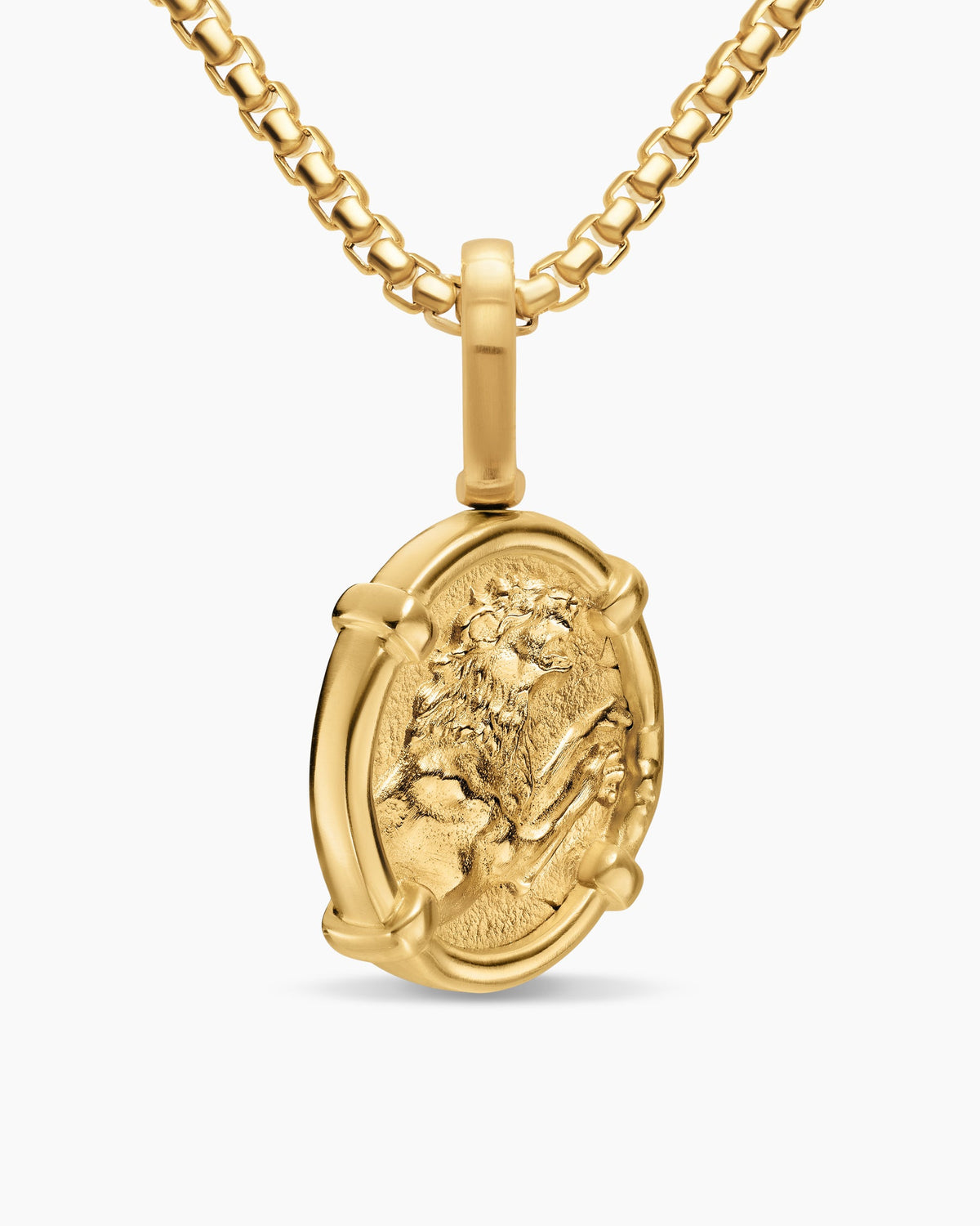David Yurman Mens Alexander the Great Amulet in 18K Yellow Gold, 20.5mm David Yurman Men’s