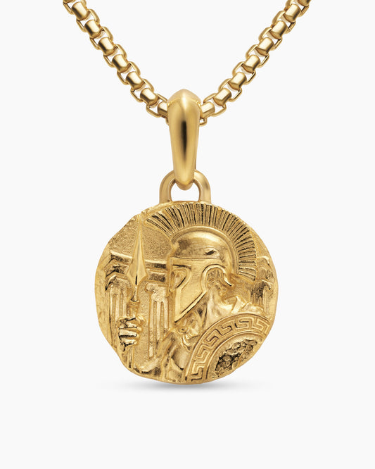 David Yurman Mens Ares Amulet in 18K Yellow Gold, 24mm David Yurman Men’s