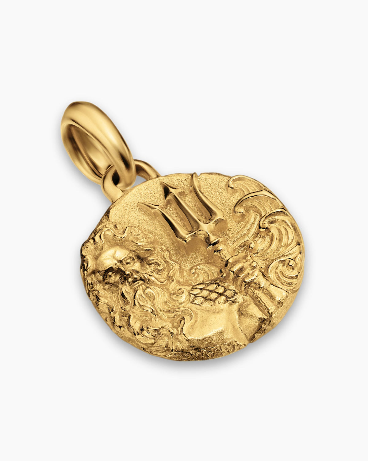 David Yurman Mens Poseidon Amulet in 18K Yellow Gold, 24mm David Yurman Men’s