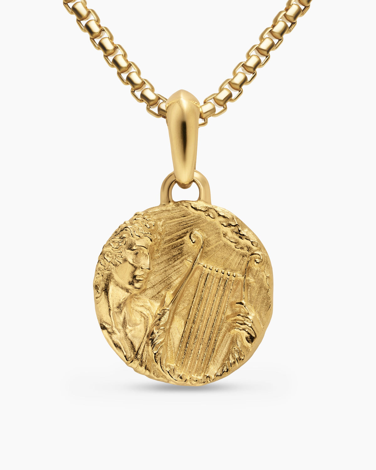 David Yurman Mens Apollo Amulet in 18K Yellow Gold, 24mm David Yurman Men’s