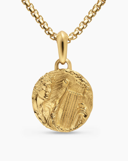 David Yurman Mens Apollo Amulet in 18K Yellow Gold, 24mm David Yurman Men’s