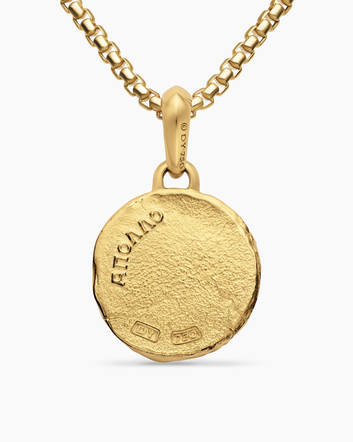 David Yurman Mens Apollo Amulet in 18K Yellow Gold, 24mm David Yurman Men’s