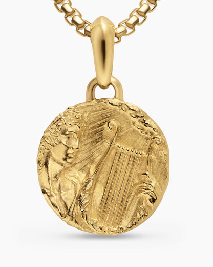 David Yurman Mens Apollo Amulet in 18K Yellow Gold, 24mm David Yurman Men’s