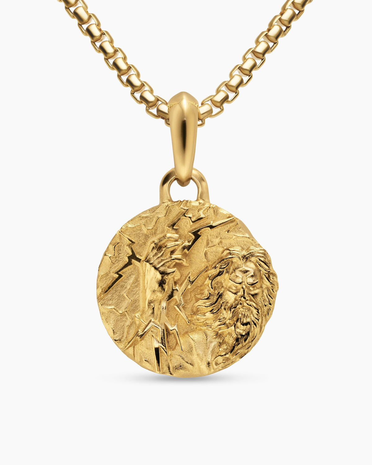 David Yurman Mens Zeus Amulet in 18K Yellow Gold, 24mm David Yurman Men’s