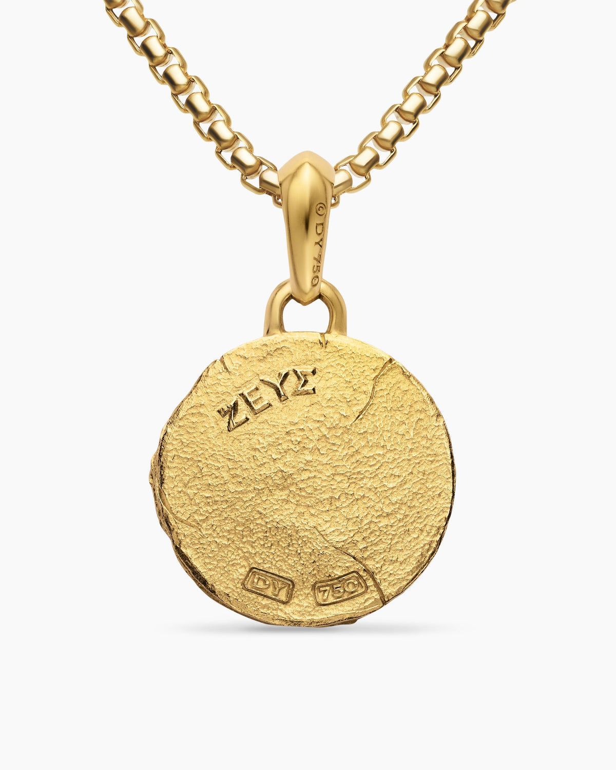David Yurman Mens Zeus Amulet in 18K Yellow Gold, 24mm David Yurman Men’s