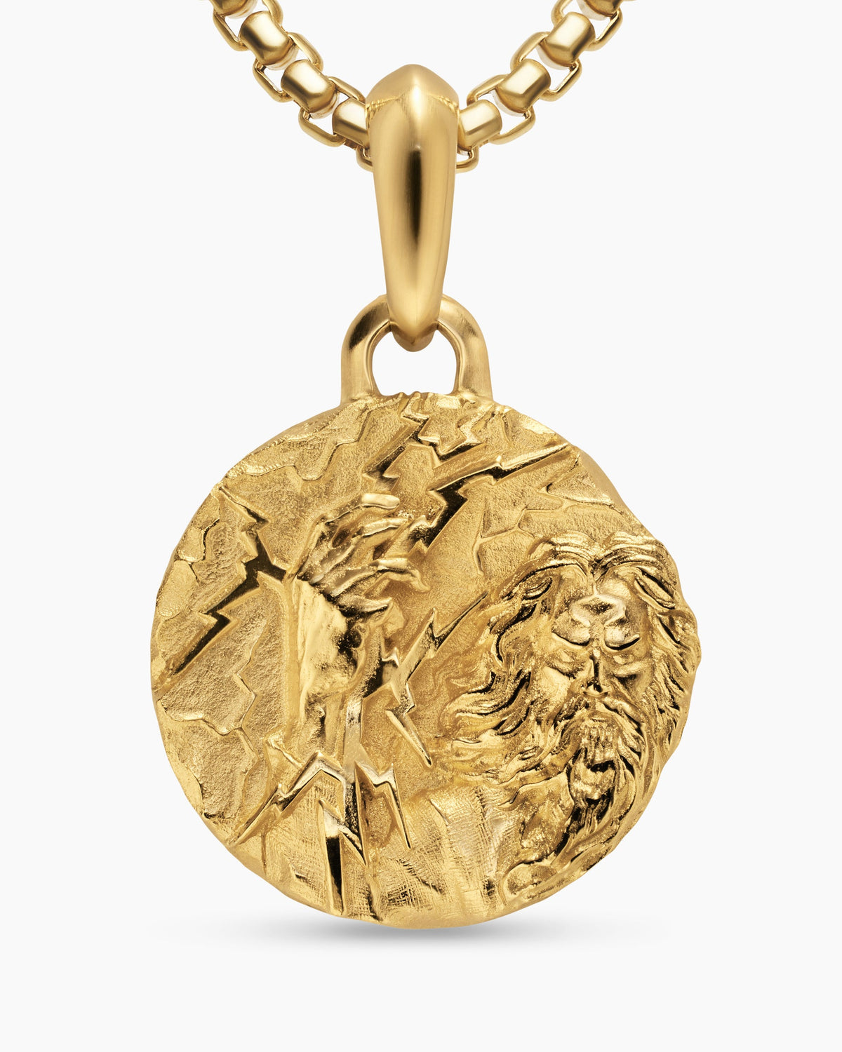 David Yurman Mens Zeus Amulet in 18K Yellow Gold, 24mm David Yurman Men’s