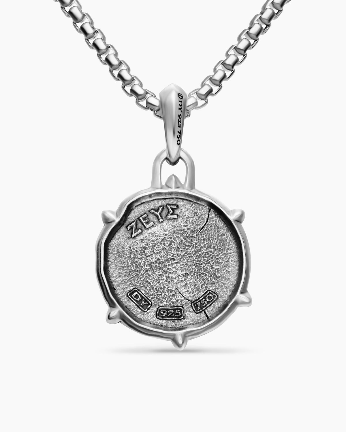 David Yurman Mens Zeus Amulet in Sterling Silver with 18K Yellow Gold, 26.4mm David Yurman Men’s