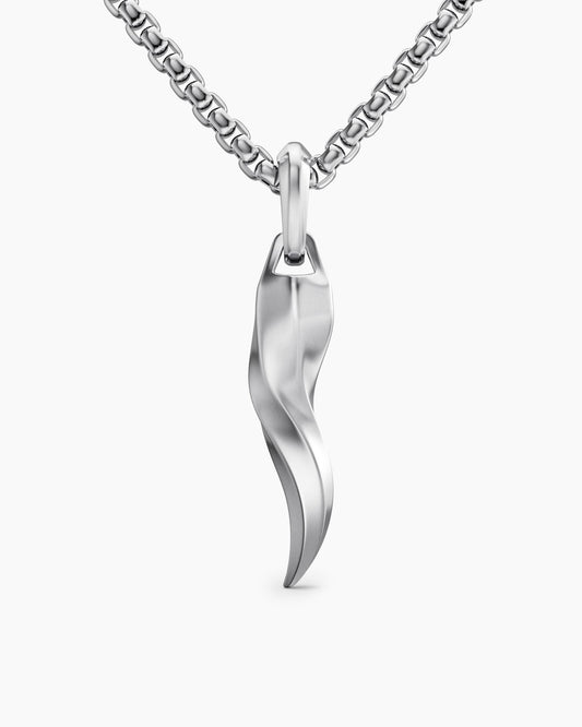 David Yurman Mens Cornicello Amulet in Sterling Silver, 30.6mm David Yurman Men’s