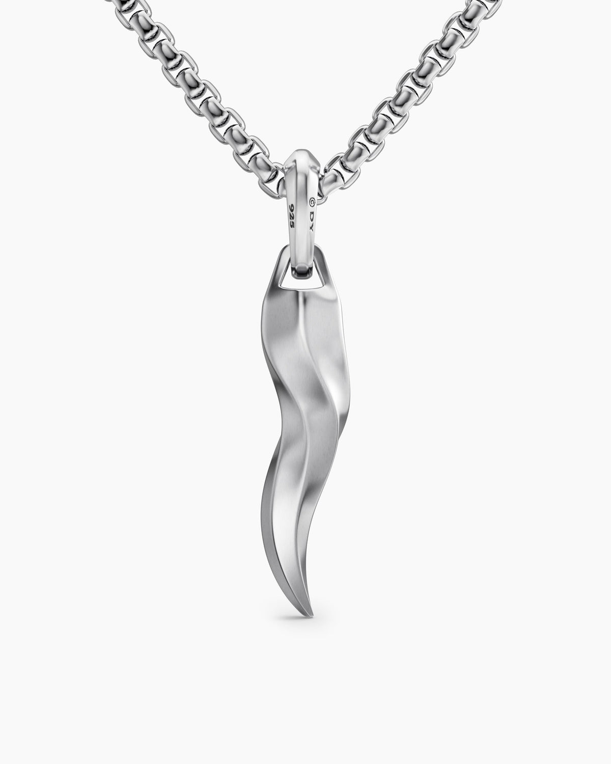 David Yurman Mens Cornicello Amulet in Sterling Silver, 30.6mm David Yurman Men’s
