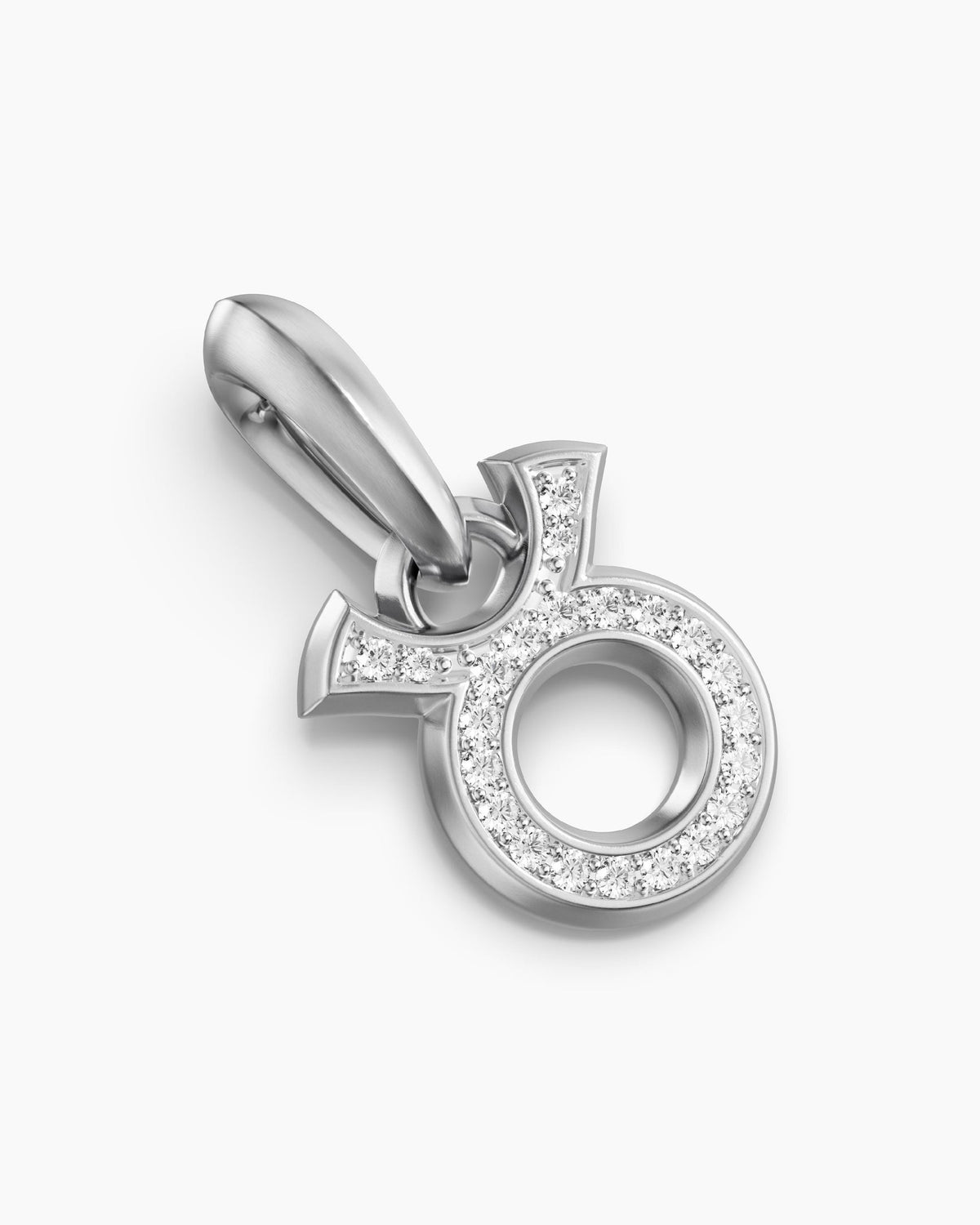 David Yurman Mens Taurus Amulet in Sterling Silver with Diamonds, 14.5mm David Yurman Men’s