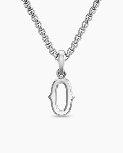 David Yurman Mens Number Zero Amulet in Sterling Silver, 18.6mm David Yurman Men’s