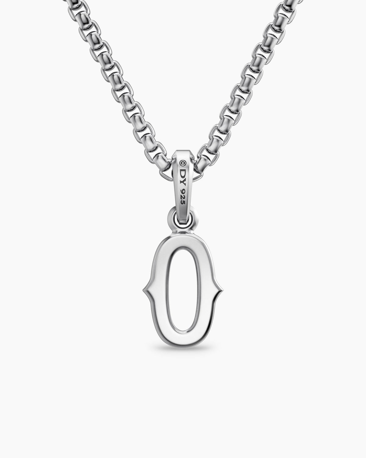 David Yurman Mens Number Zero Amulet in Sterling Silver, 18.6mm David Yurman Men’s