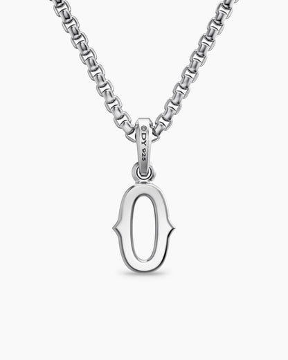 David Yurman Mens Number Zero Amulet in Sterling Silver, 18.6mm David Yurman Men’s