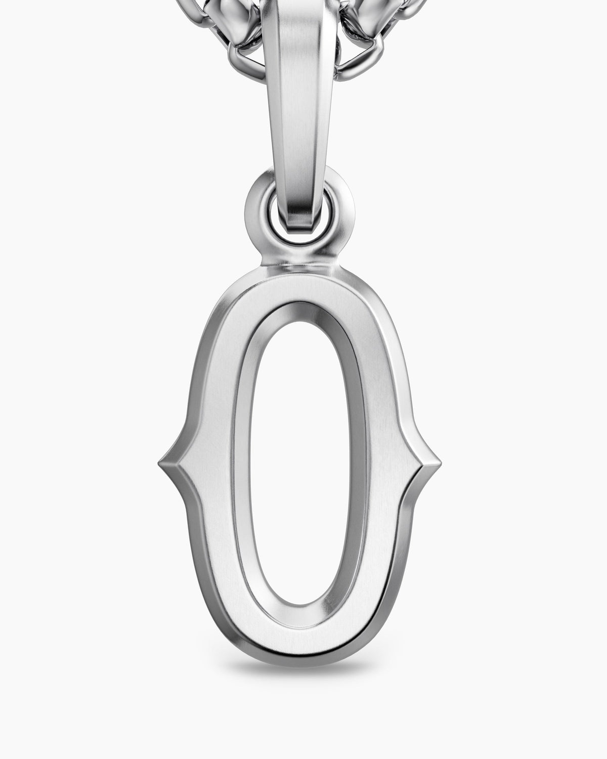 David Yurman Mens Number Zero Amulet in Sterling Silver, 18.6mm David Yurman Men’s