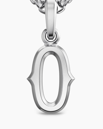 David Yurman Mens Number Zero Amulet in Sterling Silver, 18.6mm David Yurman Men’s