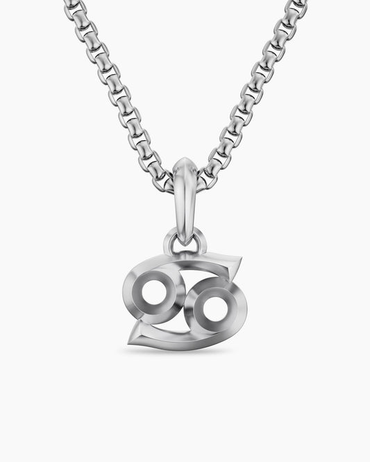 David Yurman Mens Cancer Amulet in Sterling Silver, 16mm David Yurman Men’s