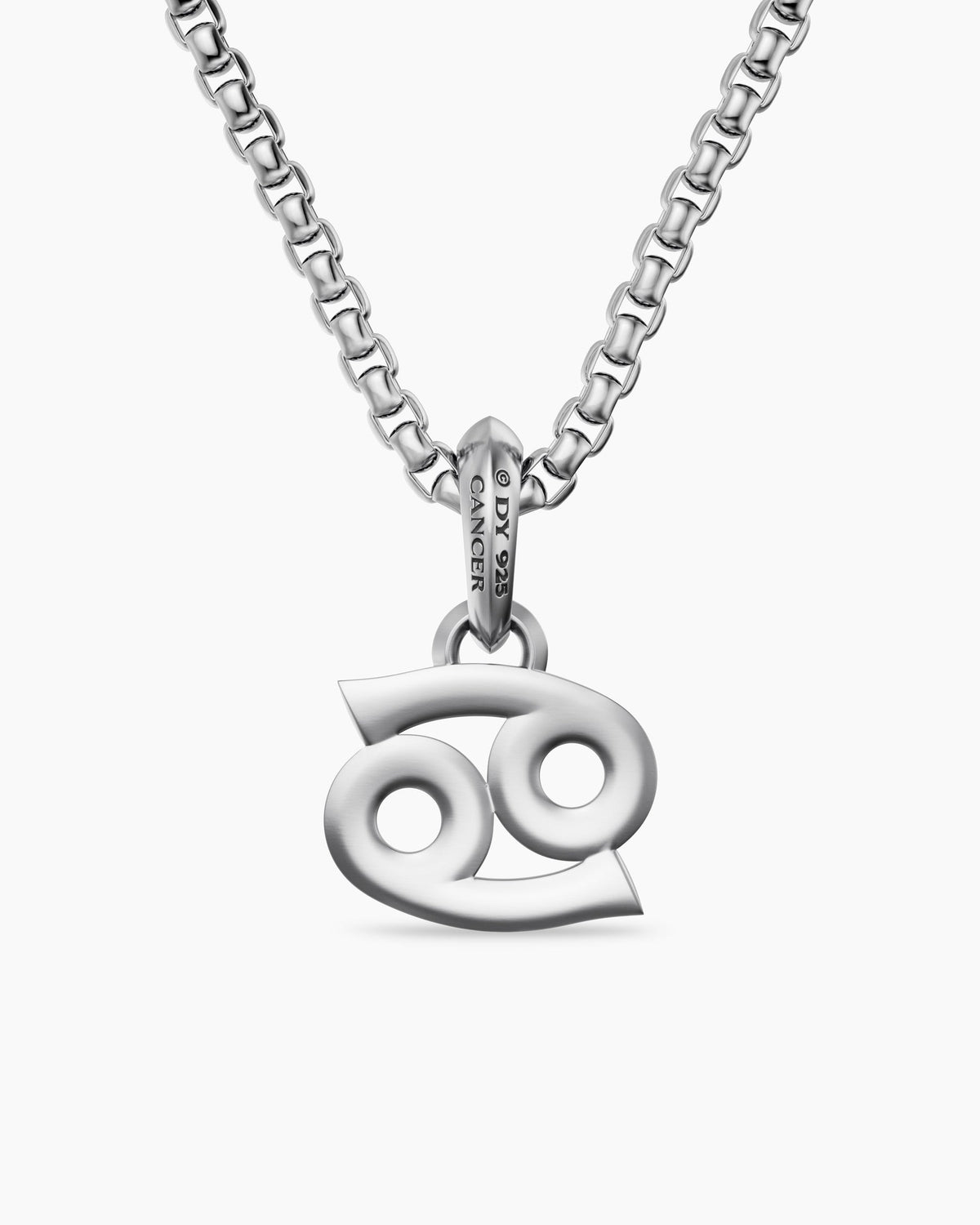 David Yurman Mens Cancer Amulet in Sterling Silver, 16mm David Yurman Men’s