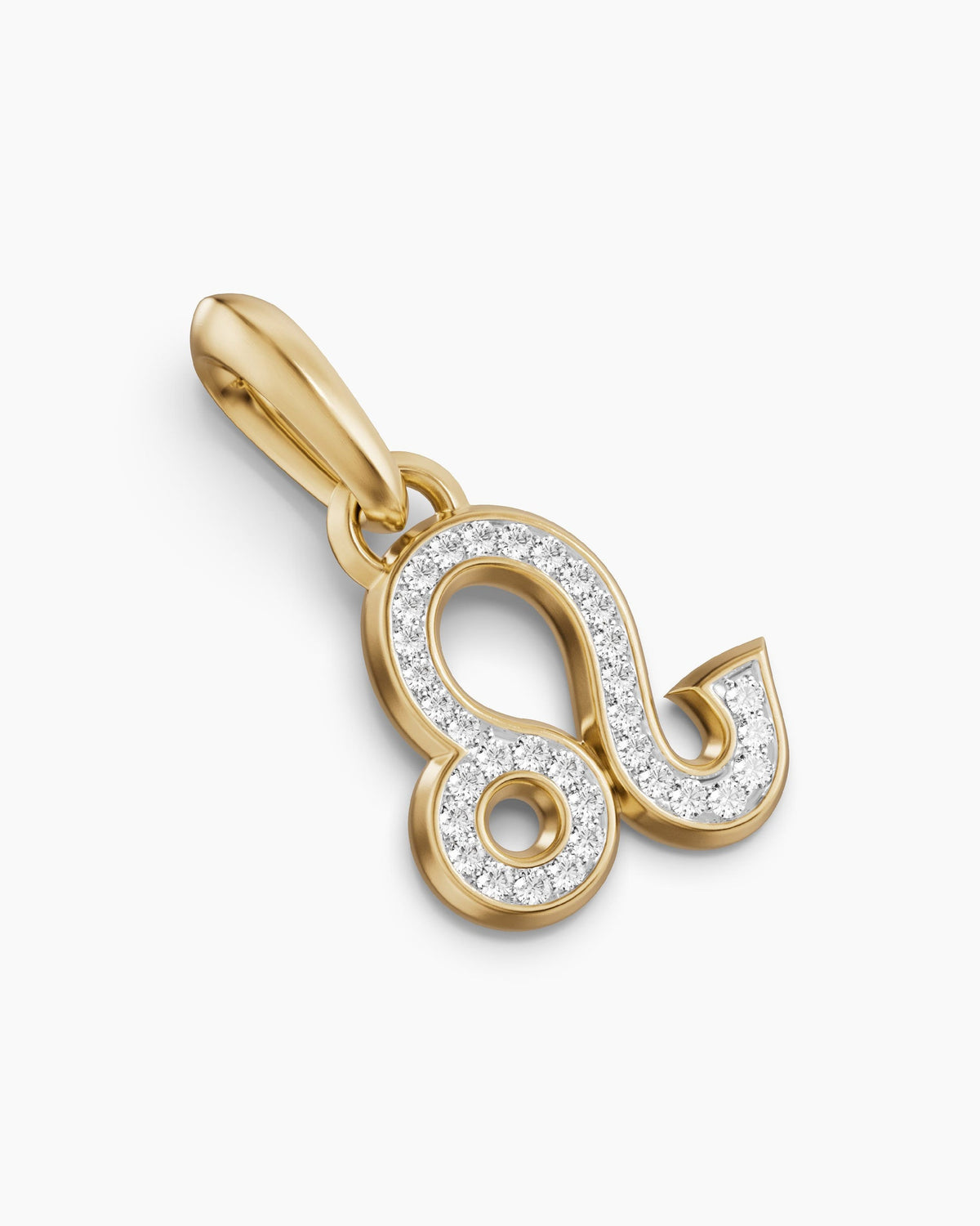 David Yurman Mens Leo Amulet in 18K Yellow Gold with Diamonds, 20mm David Yurman Men’s