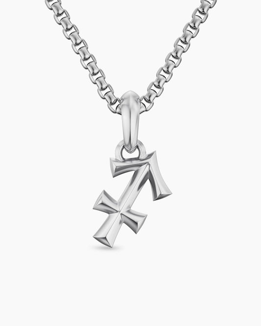 David Yurman Mens Sagittarius Amulet in Sterling Silver, 19.6mm David Yurman Men’s