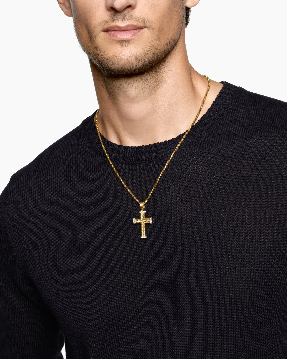 David Yurman Chevron Cross Pendant David Yurman Men’s