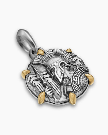 David Yurman Mens Ares Amulet in Sterling Silver with 18K Yellow Gold, 26.4mm David Yurman Men’s