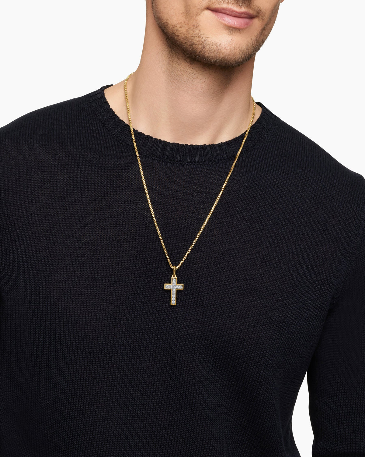 David Yurman Pavé Cross Pendant David Yurman Men’s