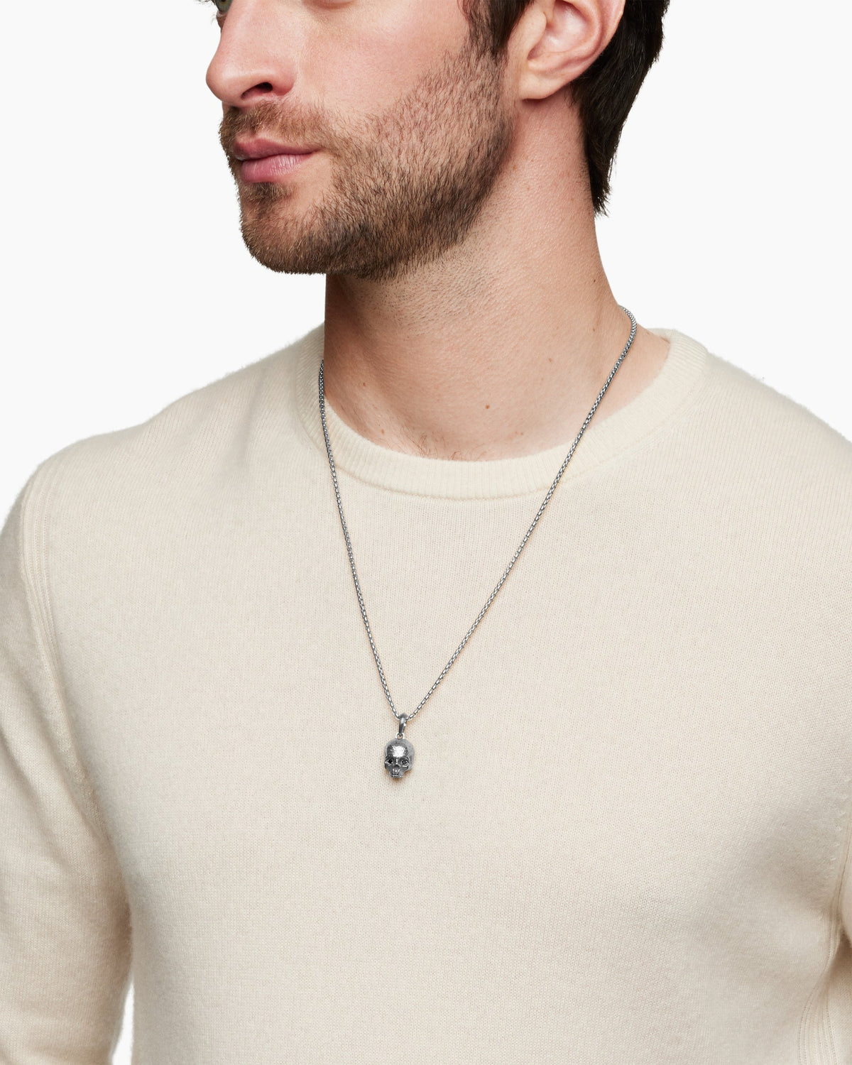 David Yurman Memento Mori Skull Amulet David Yurman Men’s
