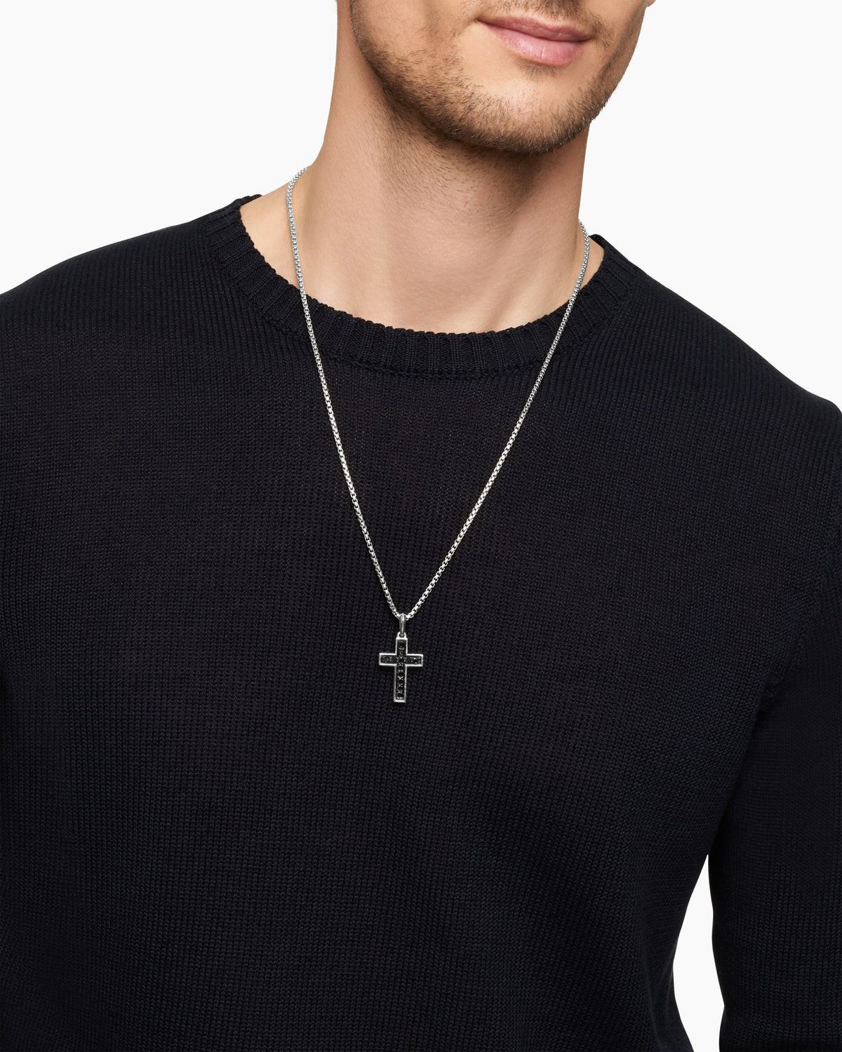 David Yurman Pavé Cross Pendant David Yurman Men’s